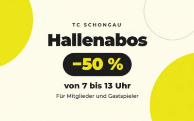 Hallenabos: 50 % Rabatt von 7 bis 13 Uhr