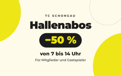 Hallenabos: 50 % Rabatt von 7 bis 14 Uhr